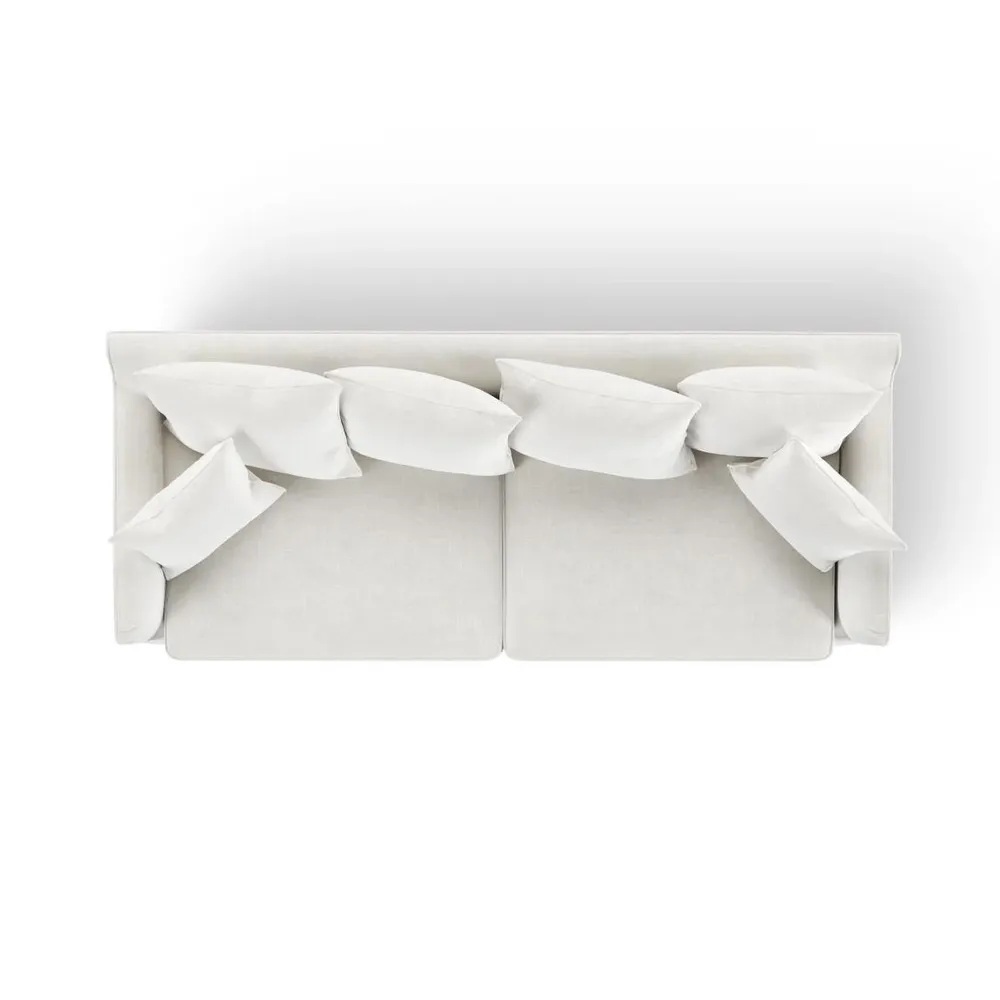 Noosa Hamptons 3 Seat Sofa Ivory, W 221cm D 91cm H 80cm (RRP $3299) - Image 5