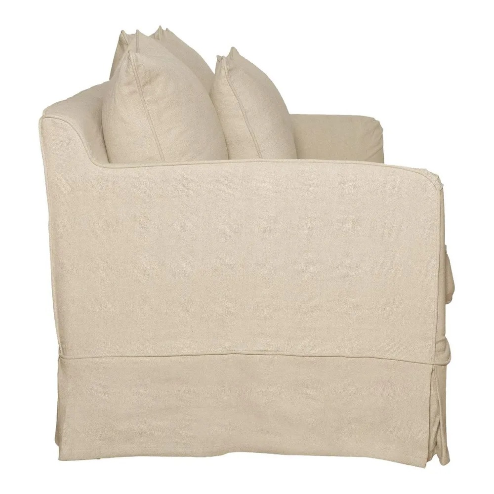 Noosa Hamptons 3 Seat Sofa Beige, W 221cm D 91cm H 80cm (RRP $3299) - Image 2