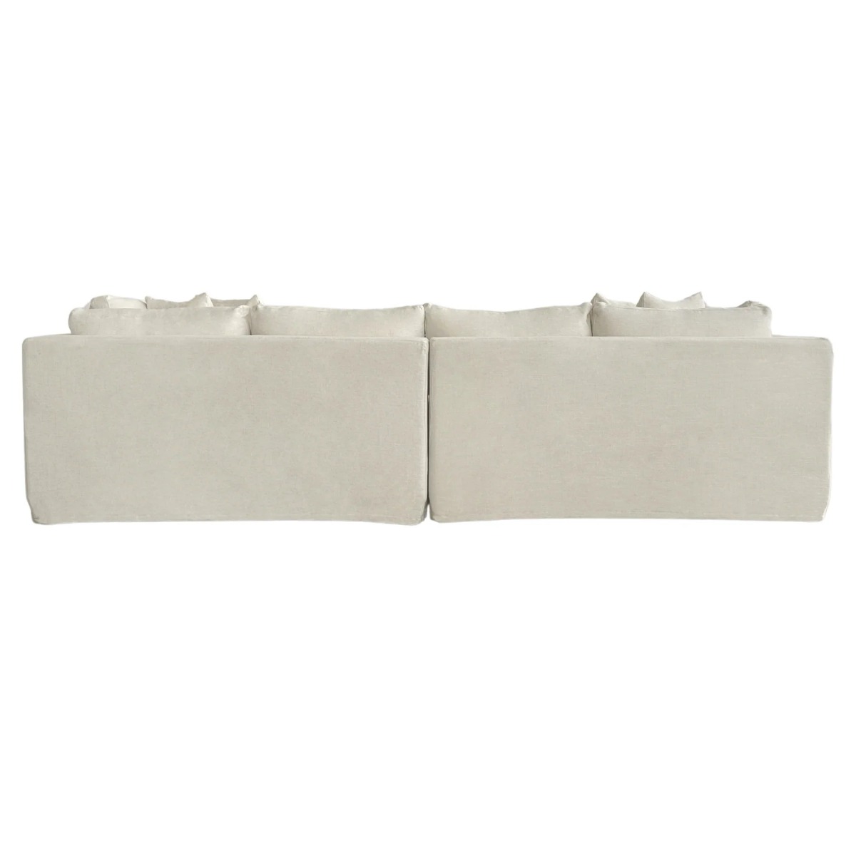 Marbella 4 Seater Right Chaise Ivory, W 250 D 150 H 85cm (RRP $5699) - Image 3