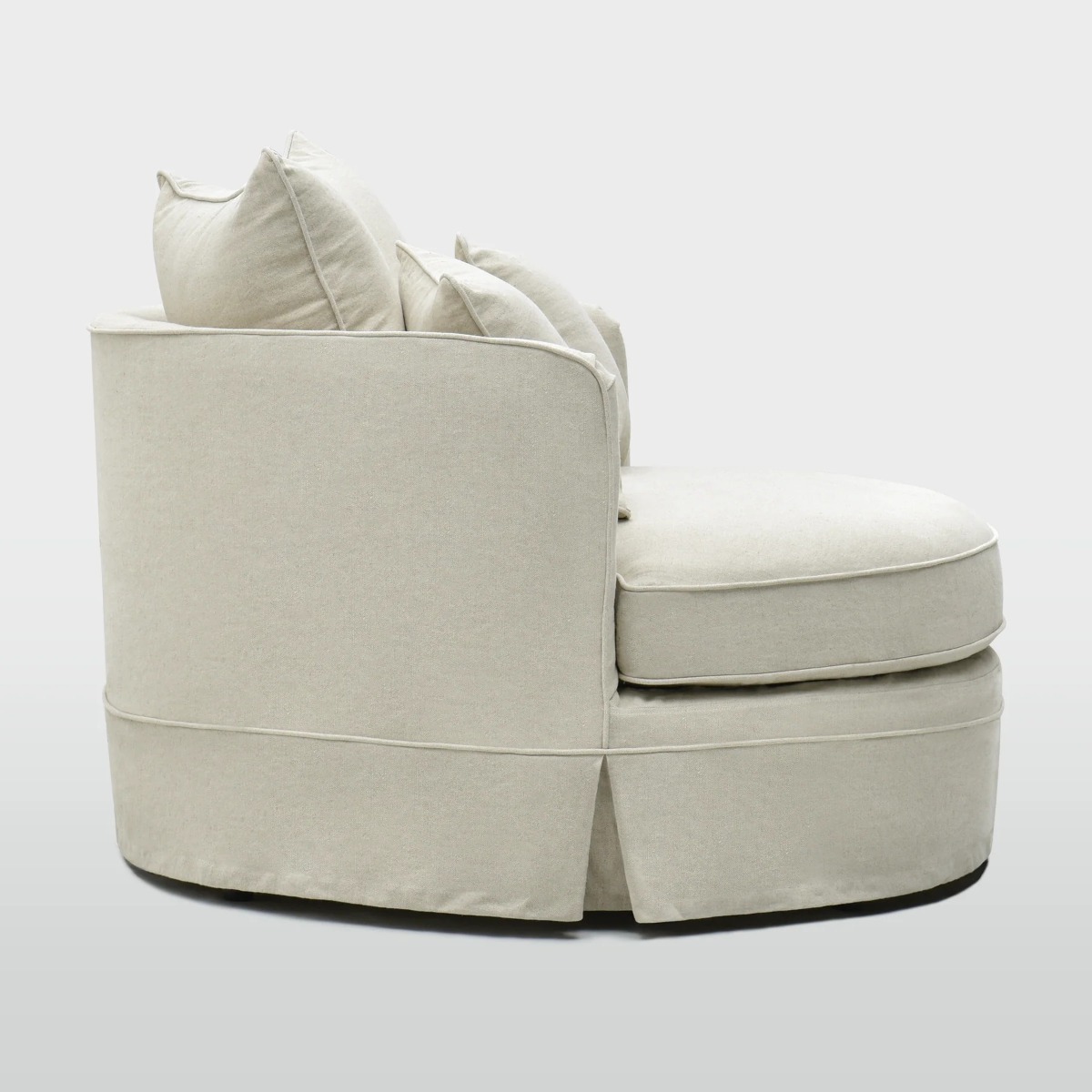 Noosa Hamptons Snuggle Chair Beige, L 135cm W 135cm H 80cm (RRP $2999) - Image 5