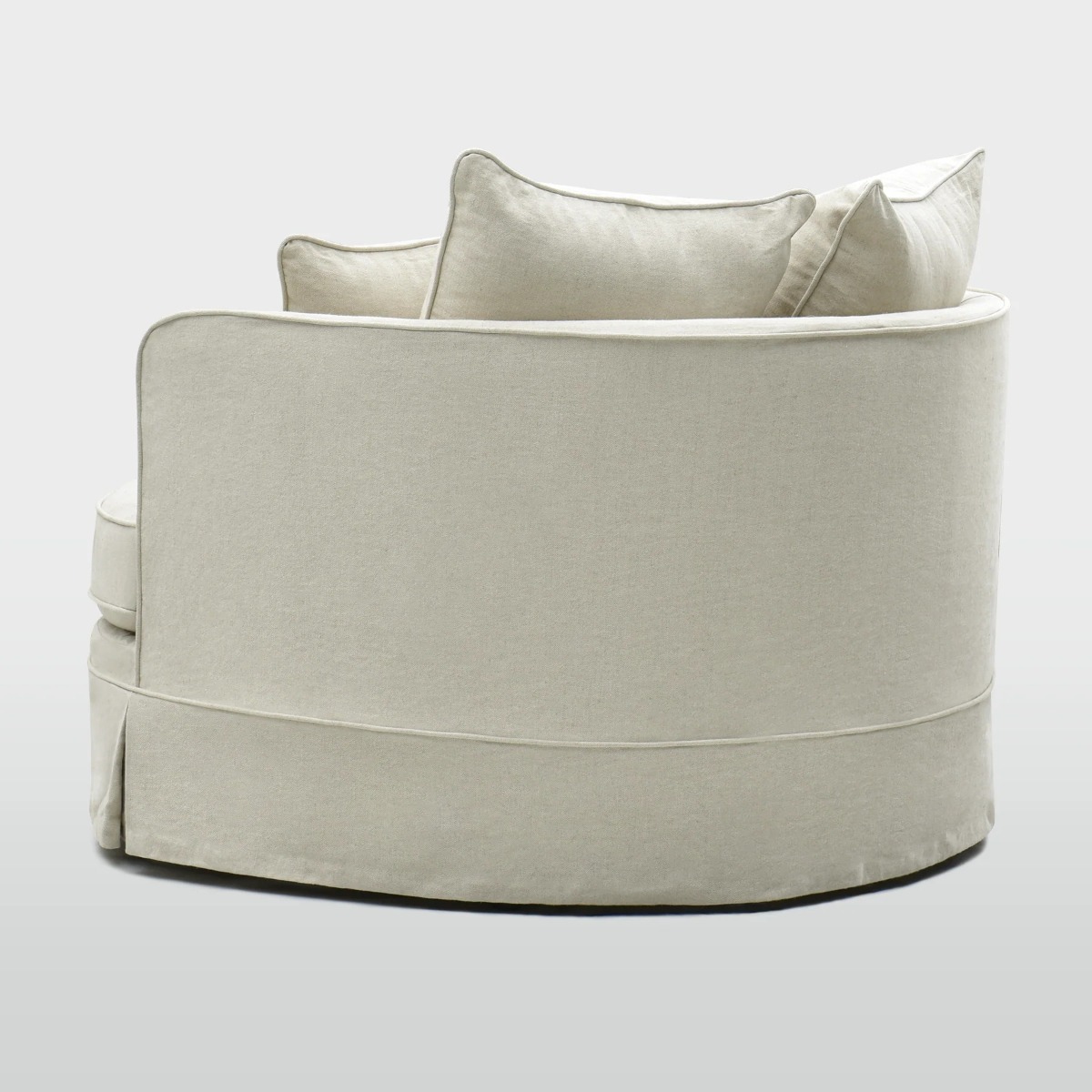 Noosa Hamptons Snuggle Chair Beige, L 135cm W 135cm H 80cm (RRP $2999) - Image 3