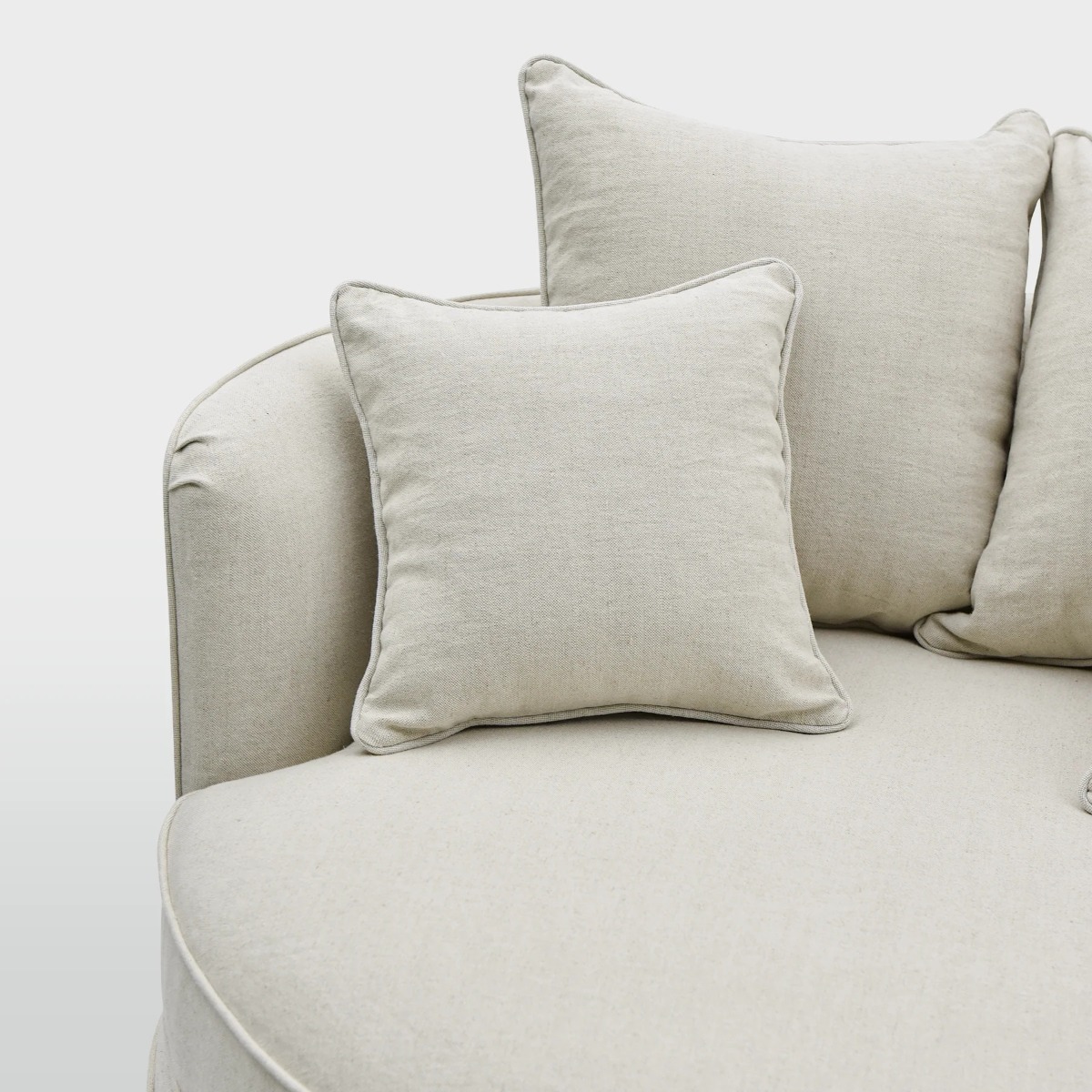 Noosa Hamptons Snuggle Chair Beige, L 135cm W 135cm H 80cm (RRP $2999) - Image 2