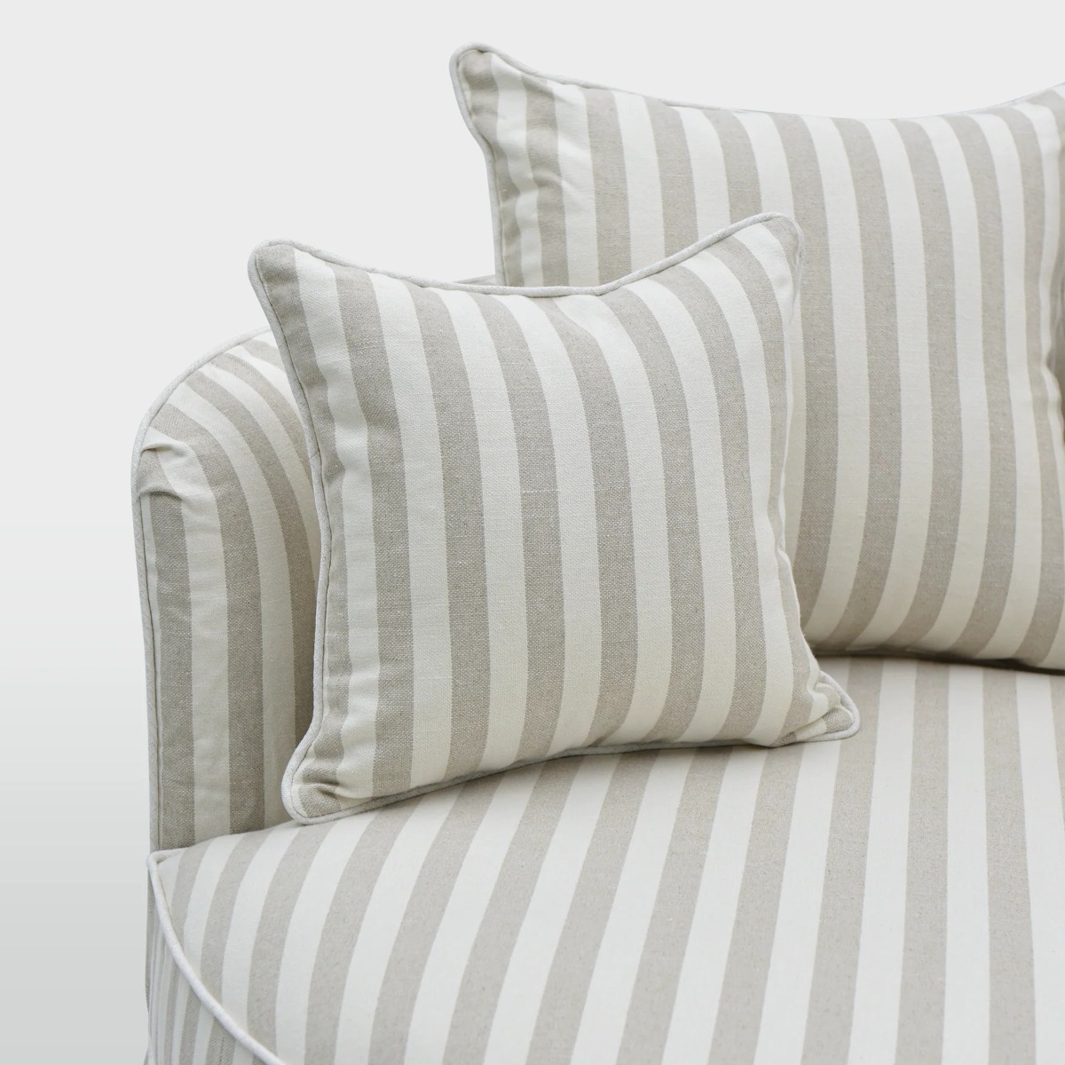 Noosa Hamptons Snuggle Chair Natural Stripe, L 135cm W 135cm H 80cm (RRP $2999) - Image 3