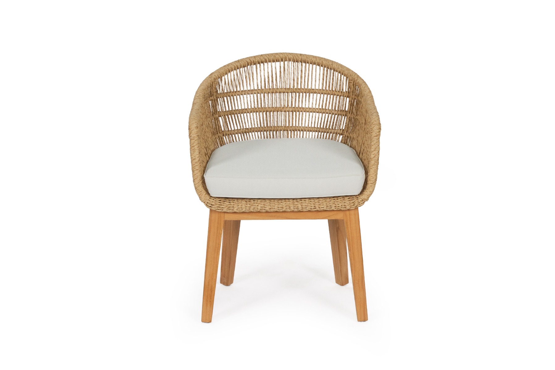 Koa Arm Chair Natural, Width 61cm x Depth 62cm x Height 81cm - Image 13