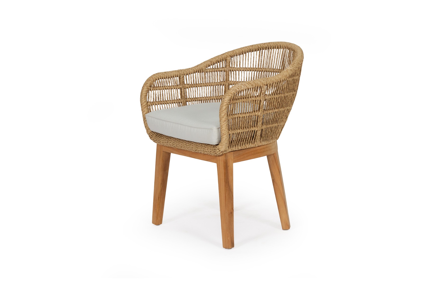 Koa Arm Chair Natural, Width 61cm x Depth 62cm x Height 81cm - Image 17
