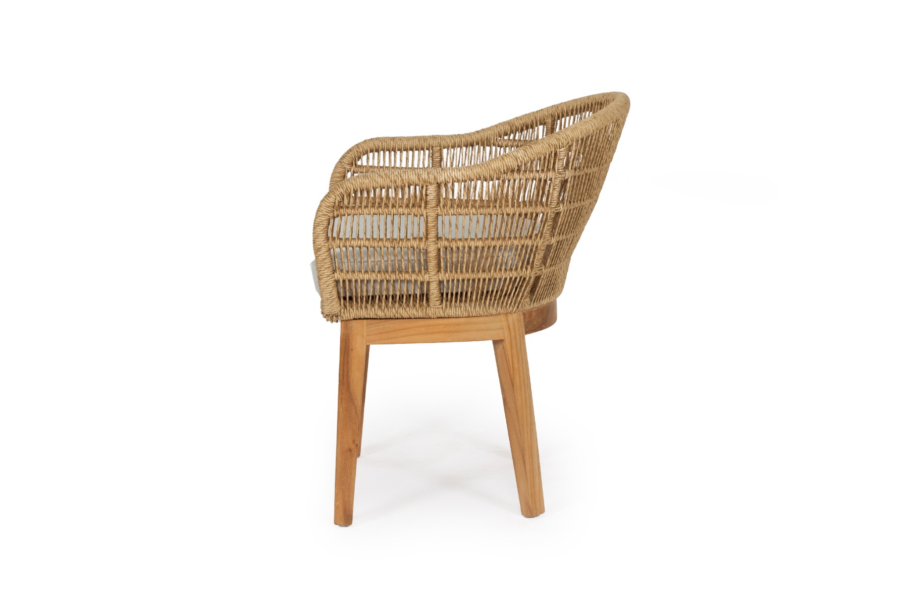 Koa Arm Chair Natural, Width 61cm x Depth 62cm x Height 81cm - Image 16