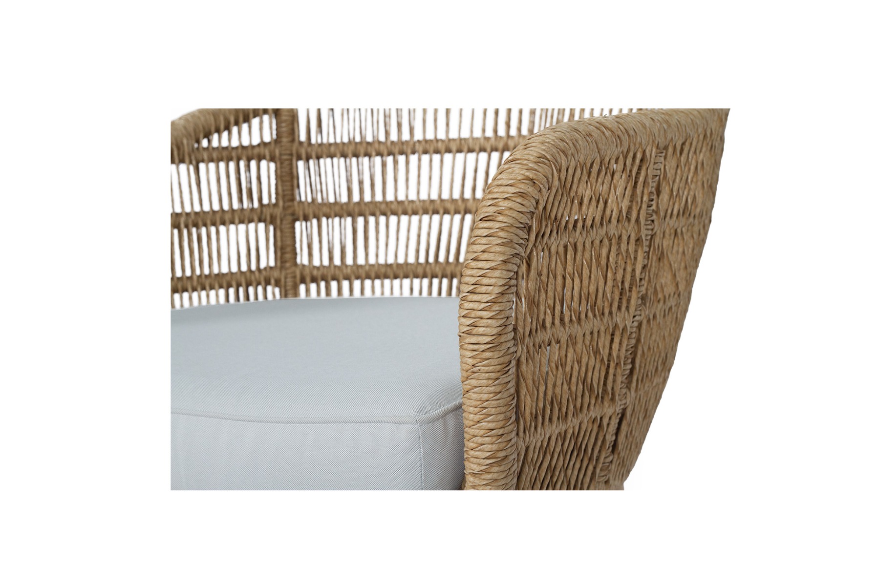 Koa Arm Chair Natural, Width 61cm x Depth 62cm x Height 81cm - Image 11