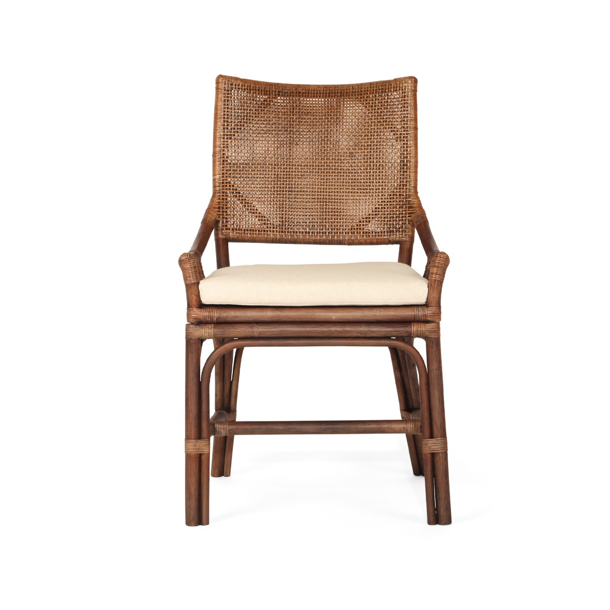 Kora Dining Chair Dark Wash, W 56cm × D 55cm × H 96cm (RRP $499) - Image 3