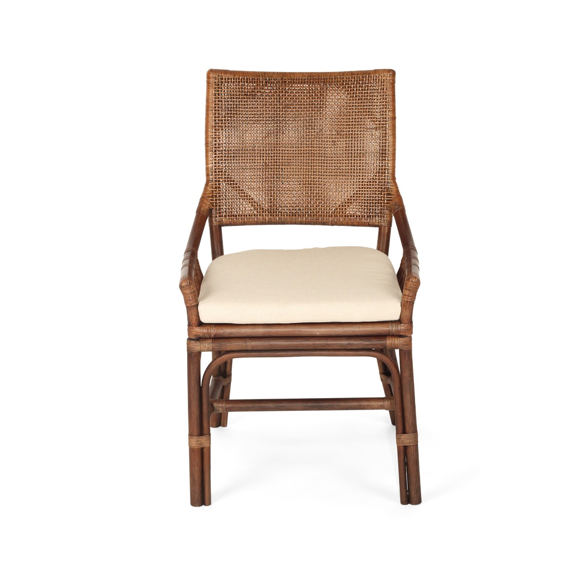 Kora Dining Chair Dark Wash, W 56cm × D 55cm × H 96cm (RRP $499) - Image 4