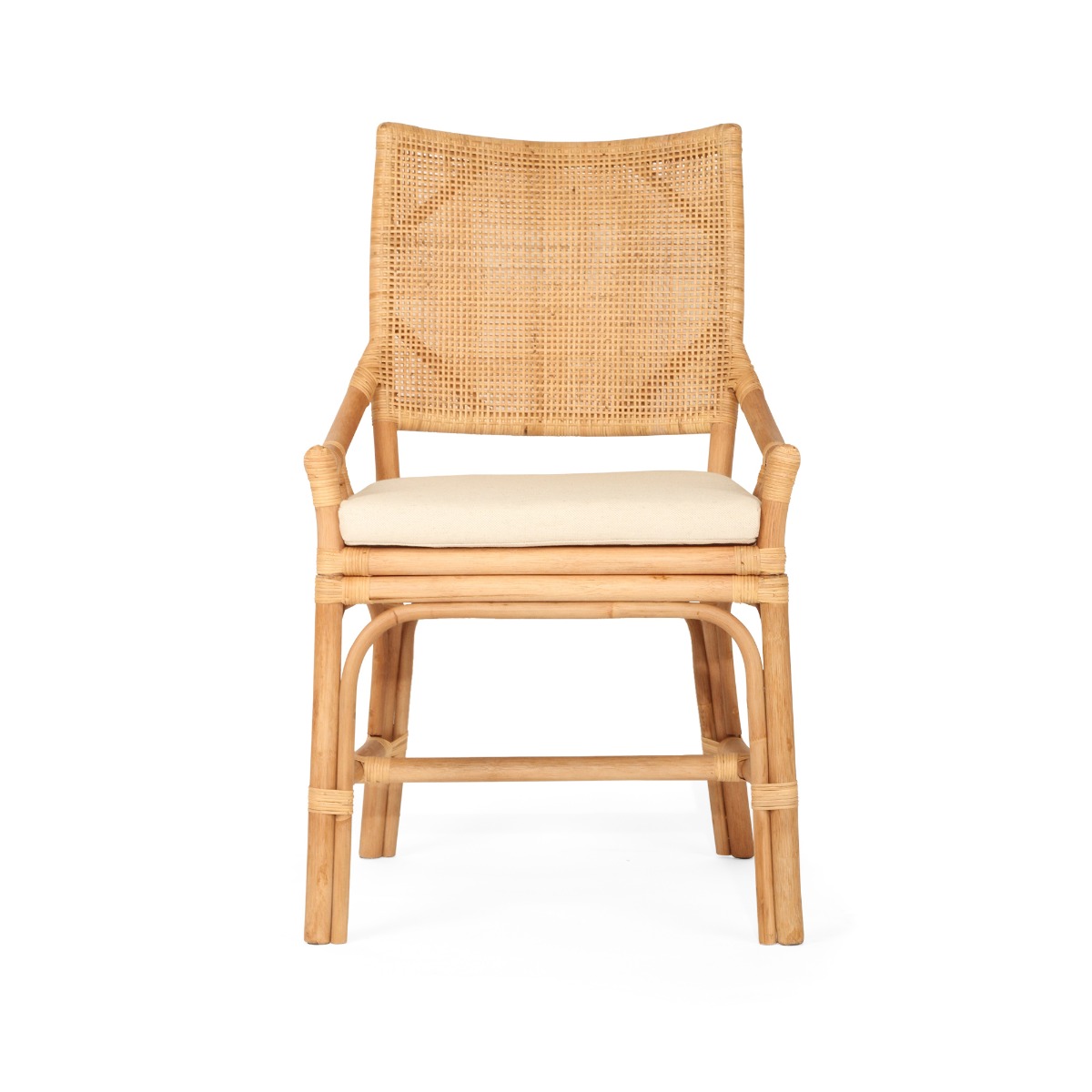Kora Dining Chair Natural, W 56cm × D 55cm × H 96cm (RRP $499) - Image 9