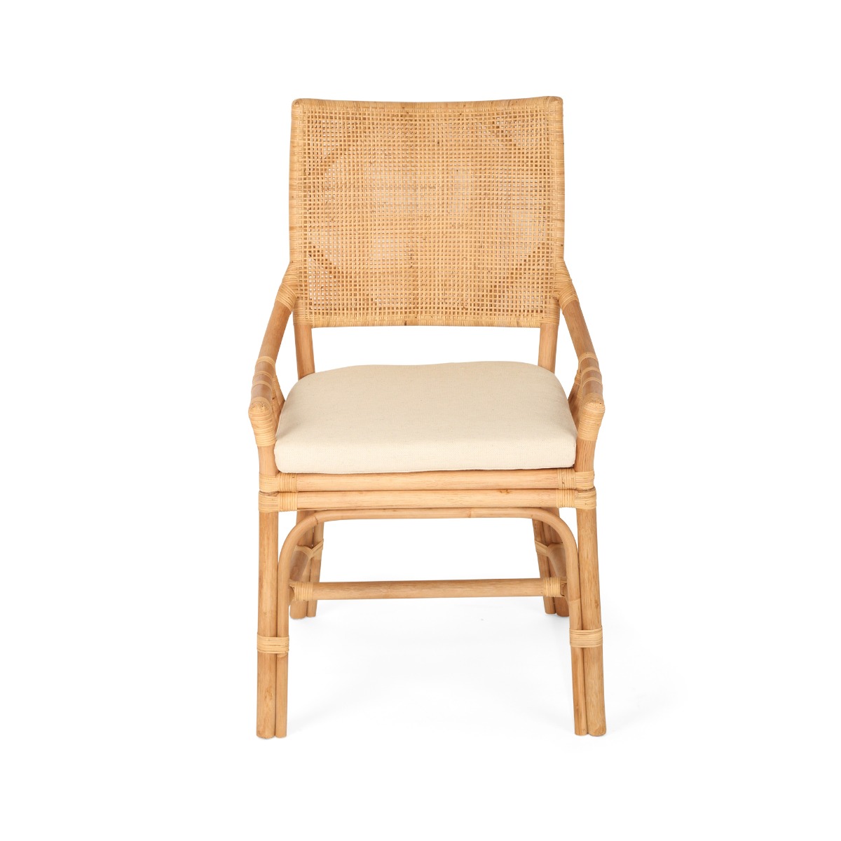 Kora Dining Chair Natural, W 56cm × D 55cm × H 96cm (RRP $499) - Image 8