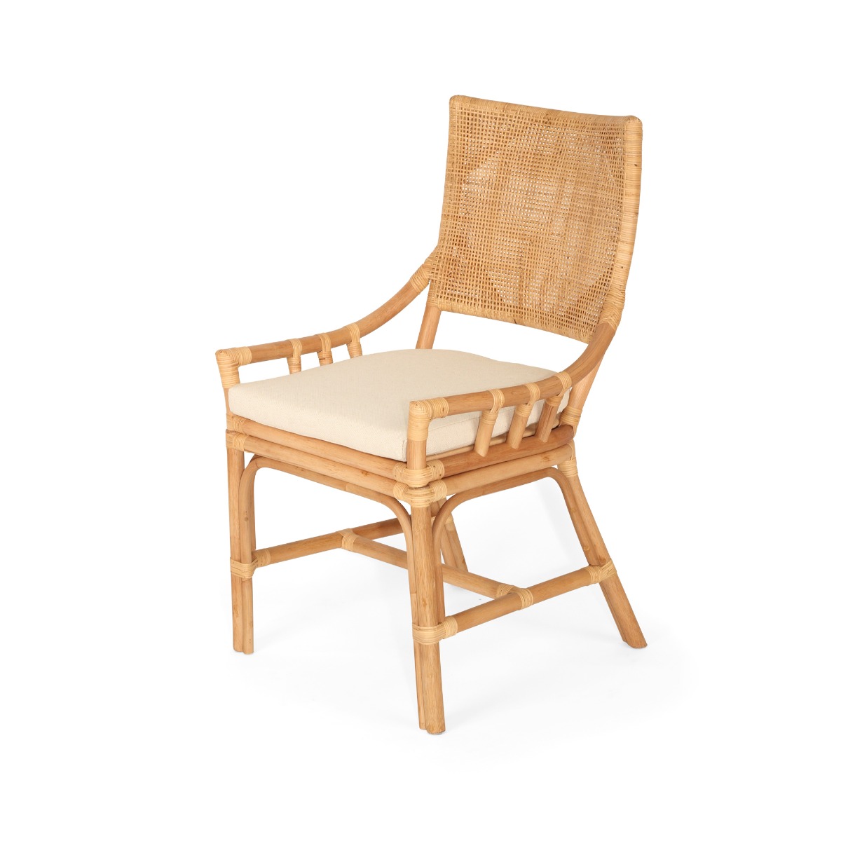 Kora Dining Chair Natural, W 56cm × D 55cm × H 96cm (RRP $499) - Image 7