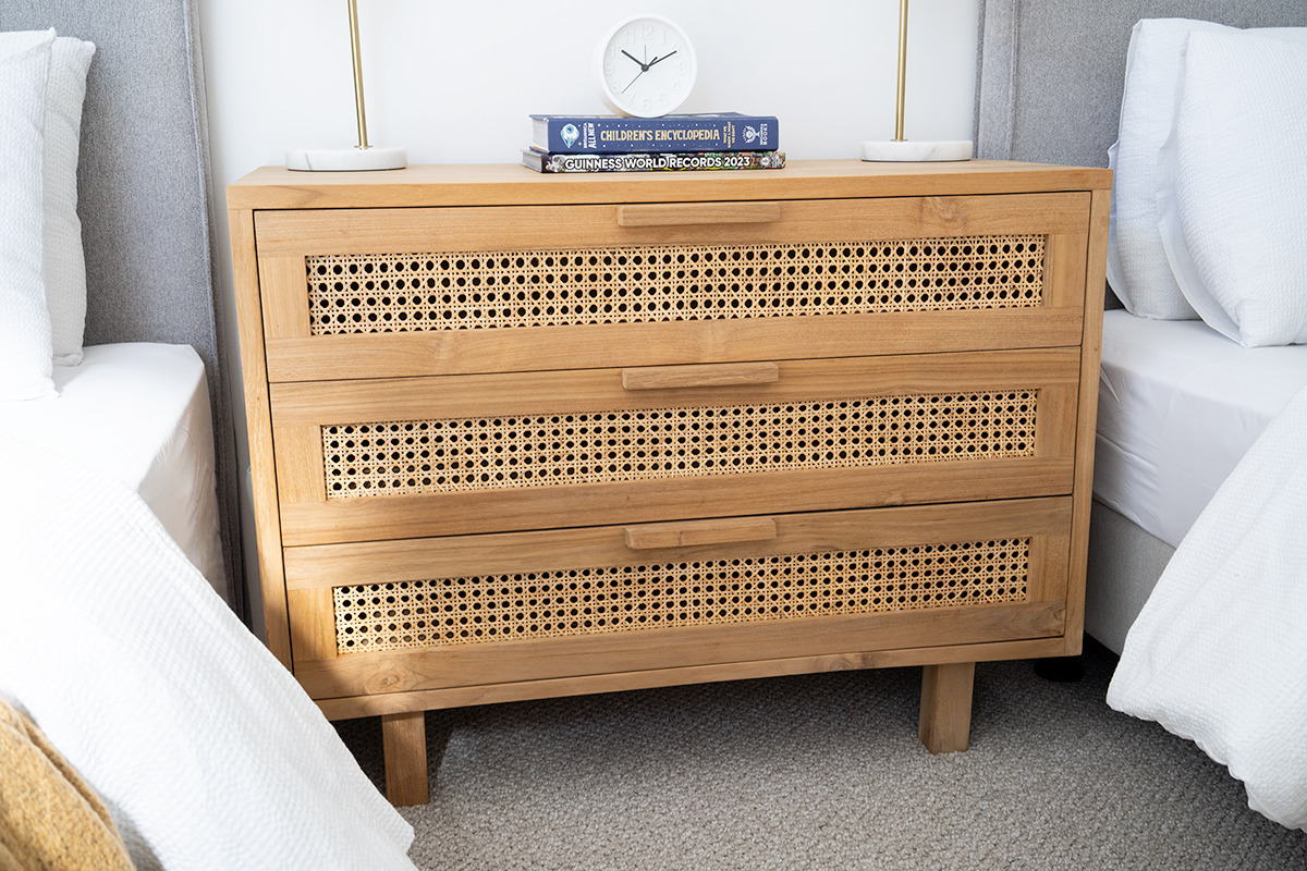 Lauren Chest Of Drawers Natural, W 100cm x D 45cm x H 77cm - Image 2