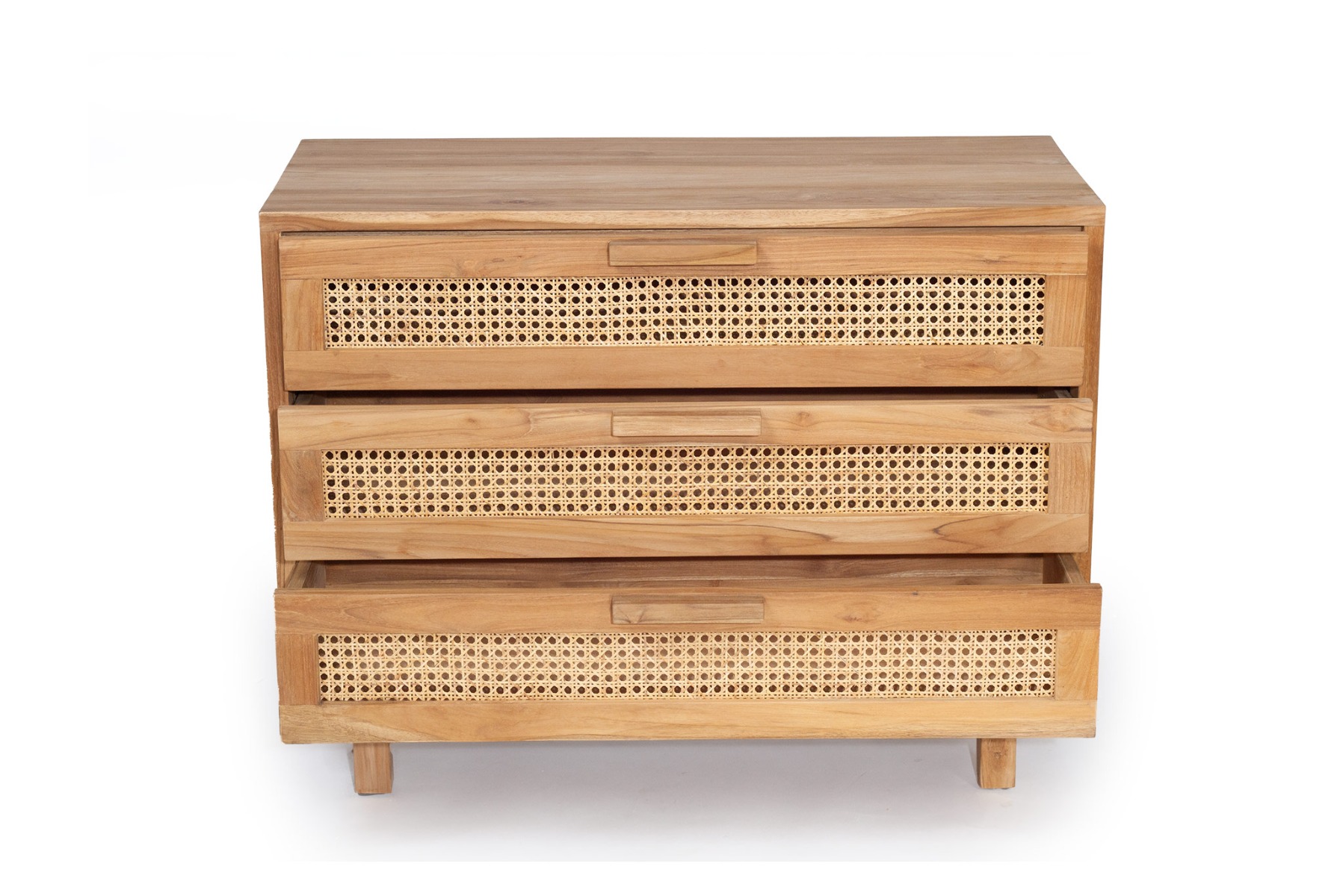 Lauren Chest Of Drawers Natural, W 100cm x D 45cm x H 77cm - Image 5