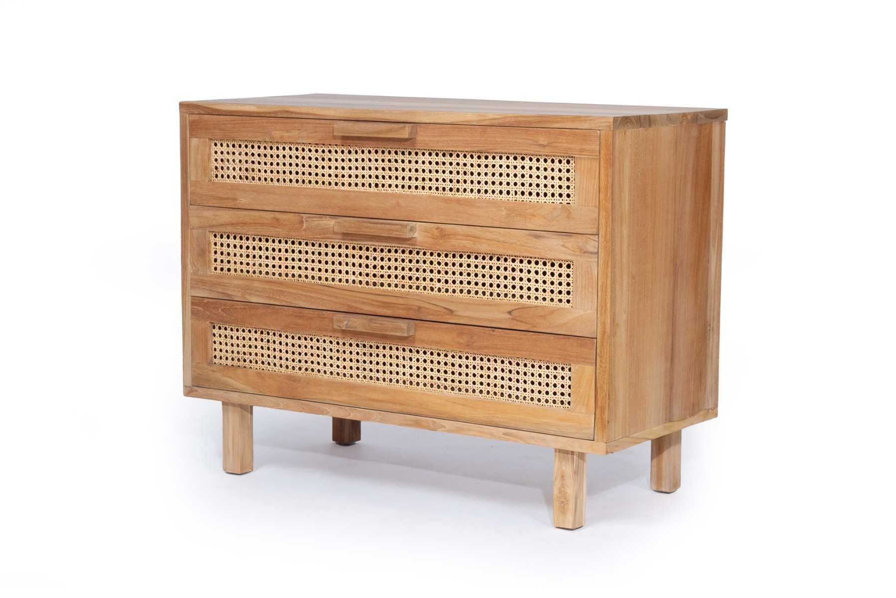 Lauren Chest Of Drawers Natural, W 100cm x D 45cm x H 77cm - Image 6