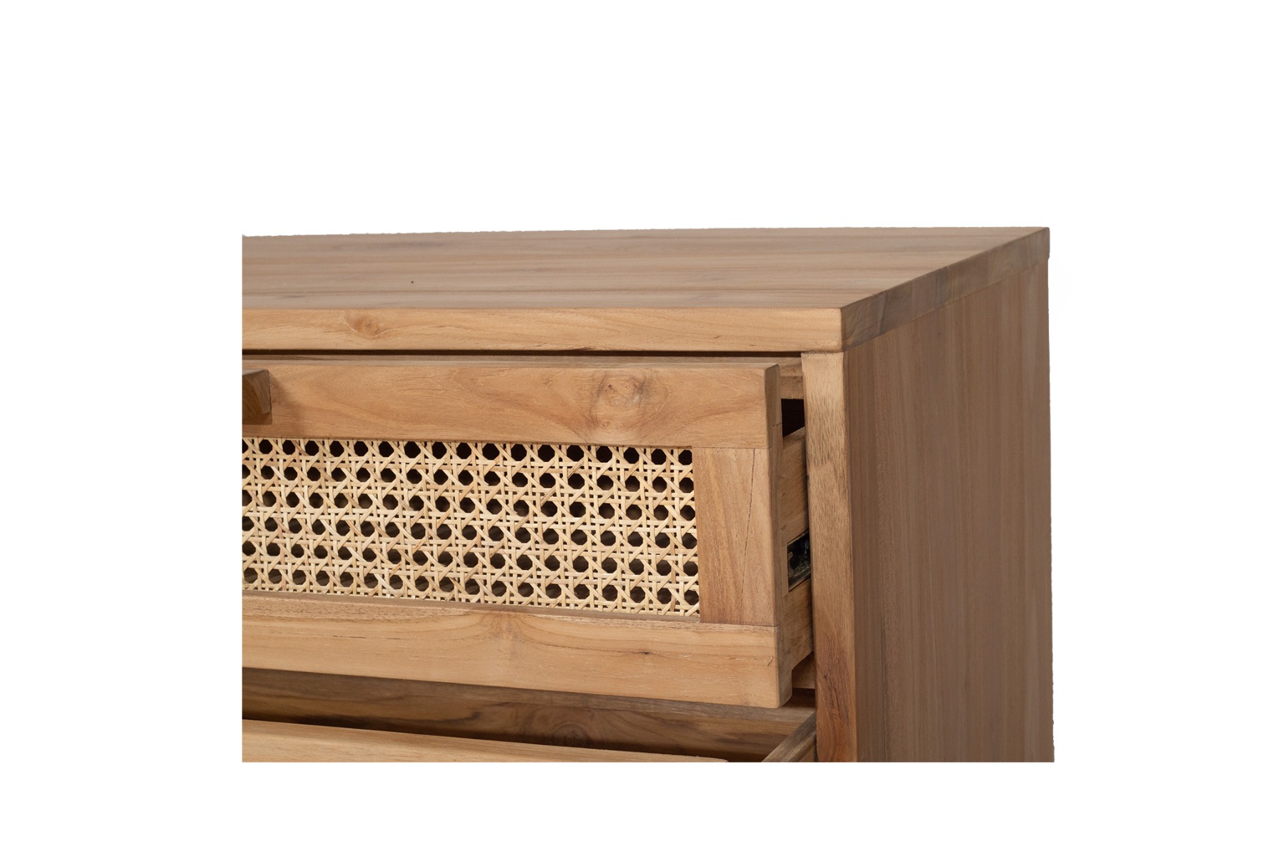 Lauren Chest Of Drawers Natural, W 160cm x D 45cm x H 77cm - Image 8