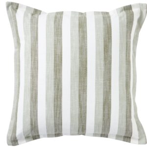 Kalani Sage Stripe Cushion 50x50cm (RRP $99)