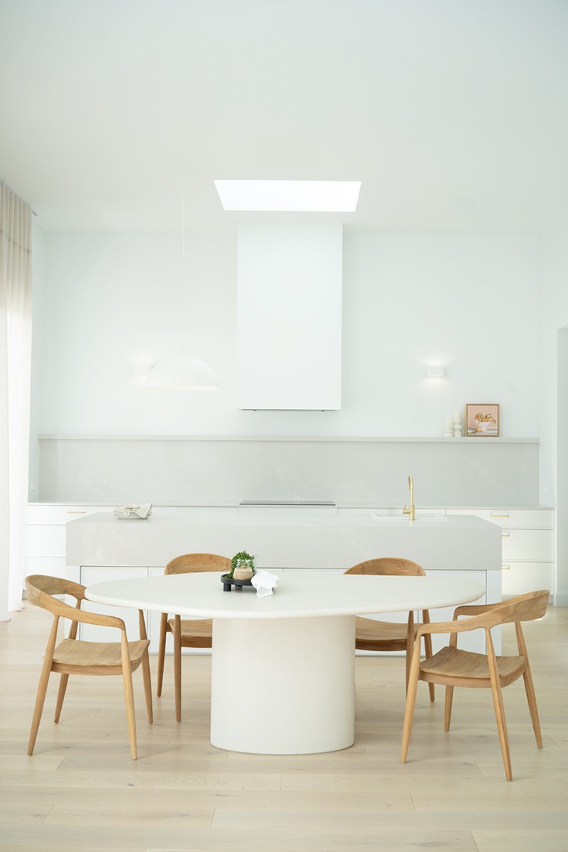 Lorenzo Organic Dining Table Ivory, W 200cm x D 120cm x H 75cm - Image 11