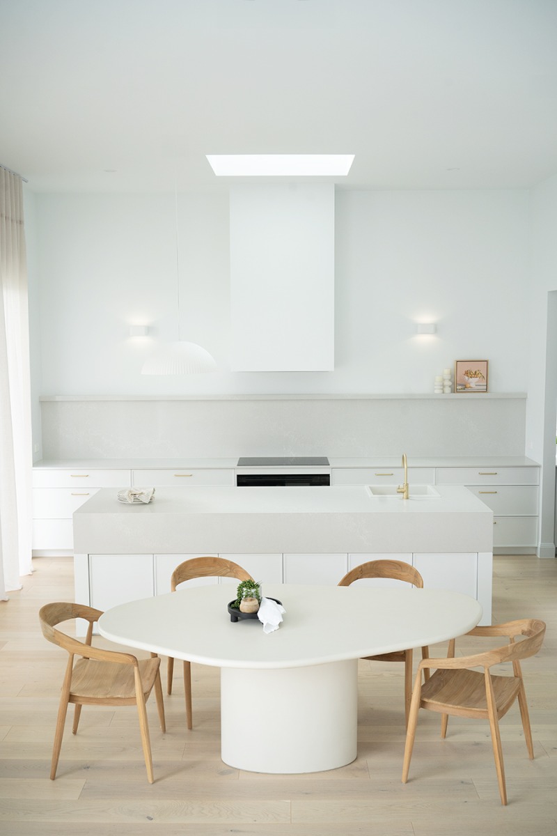 Lorenzo Organic Dining Table Ivory, W 200cm x D 120cm x H 75cm - Image 13