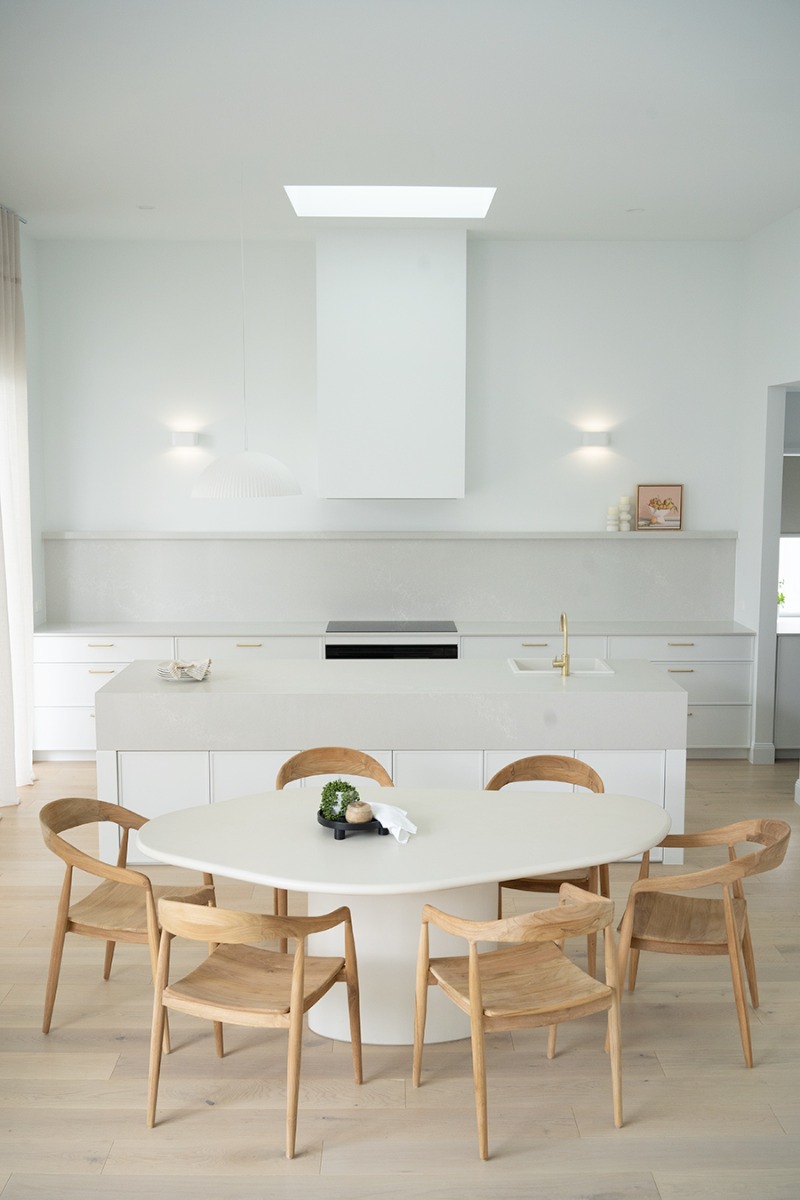 Lorenzo Organic Dining Table Ivory, W 200cm x D 120cm x H 75cm - Image 16