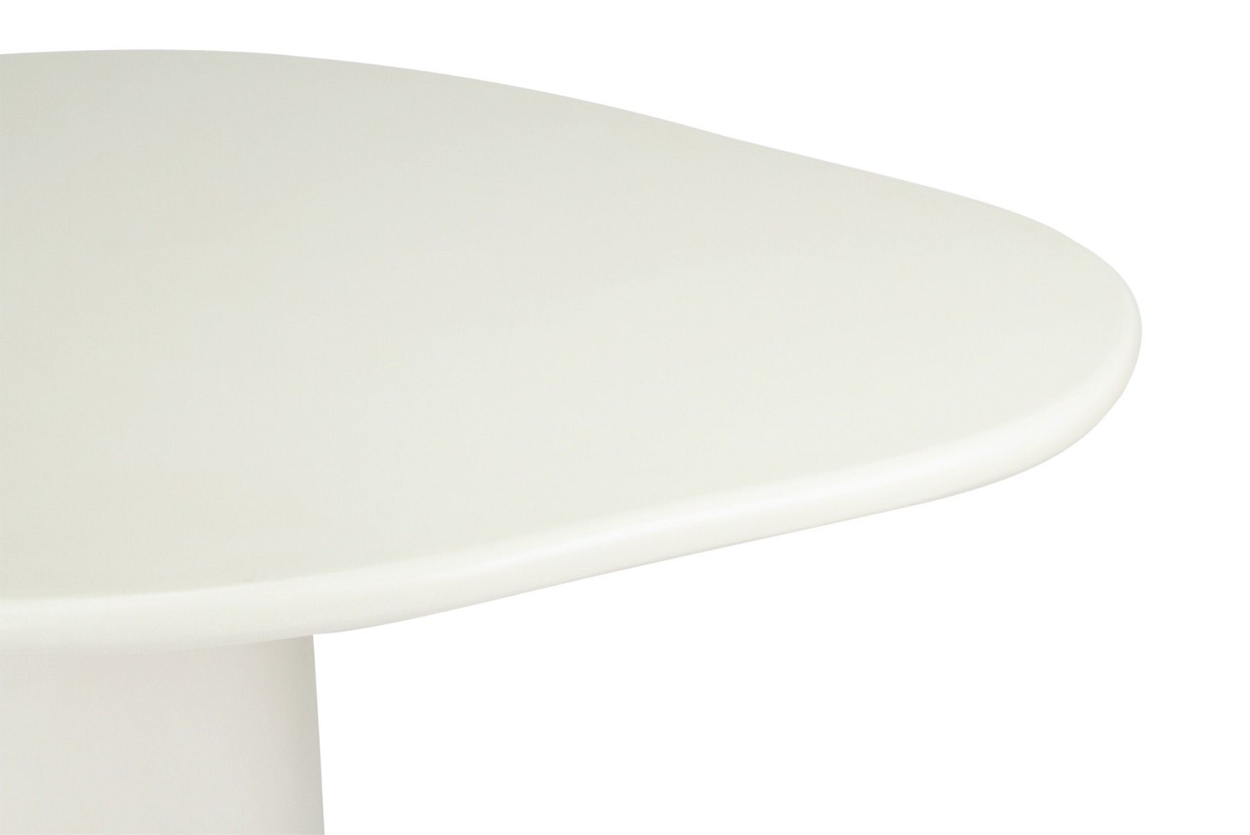Lorenzo Organic Dining Table Ivory, W 200cm x D 120cm x H 75cm - Image 8