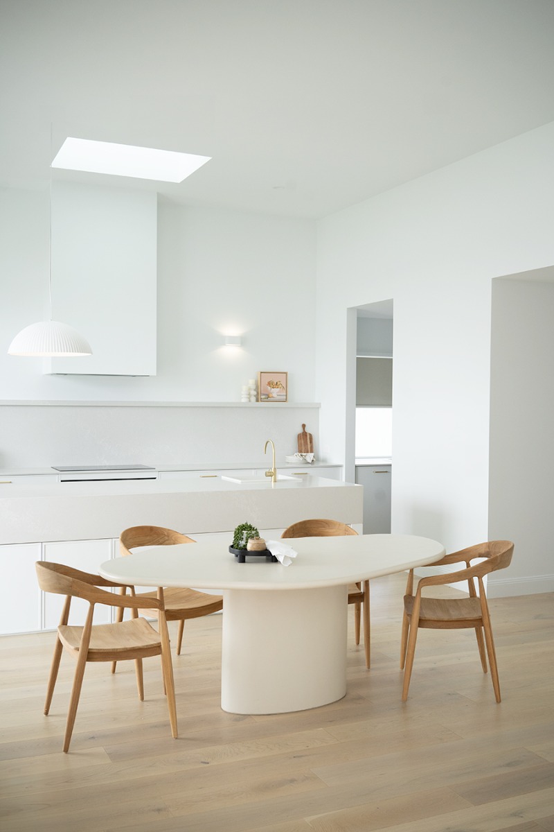 Lorenzo Organic Dining Table Ivory, W 200cm x D 120cm x H 75cm - Image 9