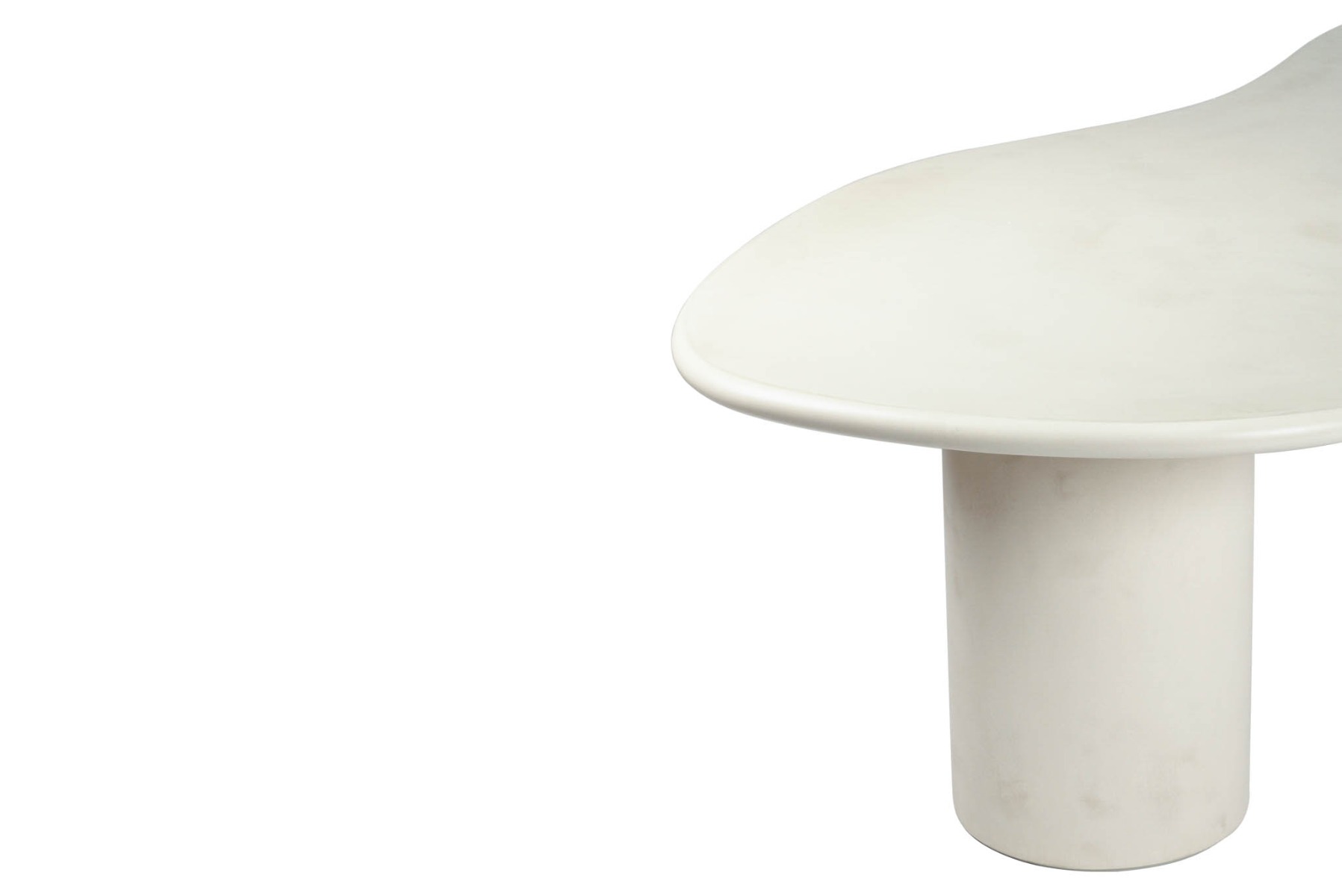 Lorenzo Organic Dining Table Ivory, W 350cm x D 128cm x H 75cm - Image 4