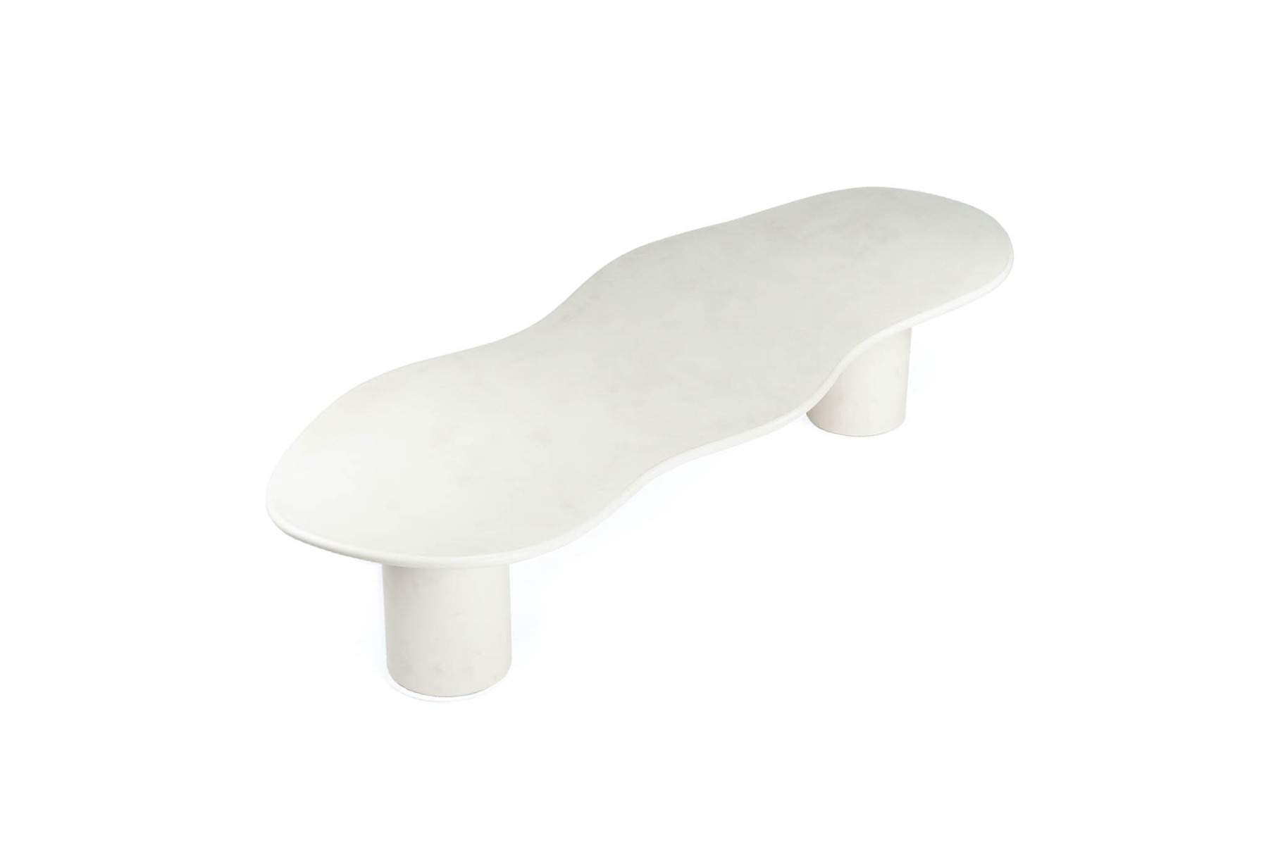 Lorenzo Organic Dining Table Ivory, W 350cm x D 128cm x H 75cm - Image 6
