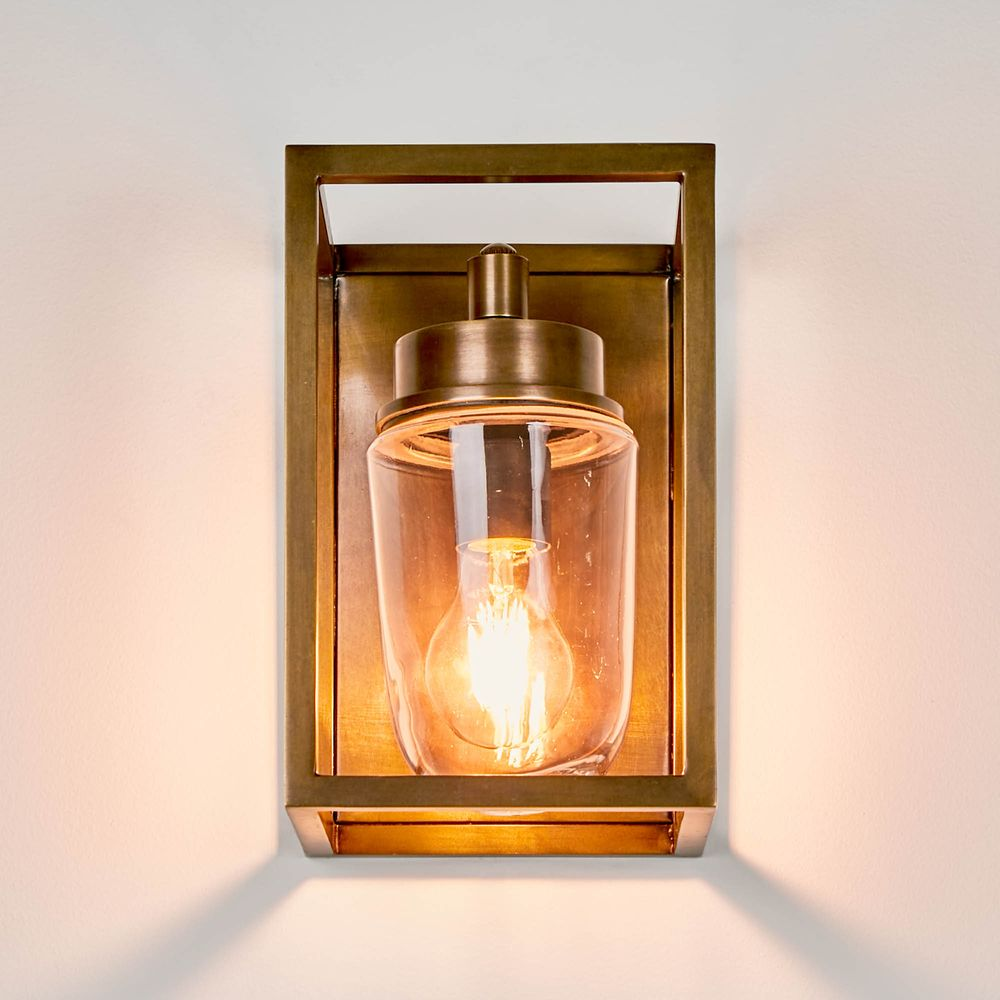 Wellington Outdoor Wall Light Brass (RRP $616) - Image 2