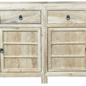 "Kingscliff" Recycled Elm Timber 4 Door 4 Drawer Sideboard, 220cm x 45cm x 85cm (RRP $2999)