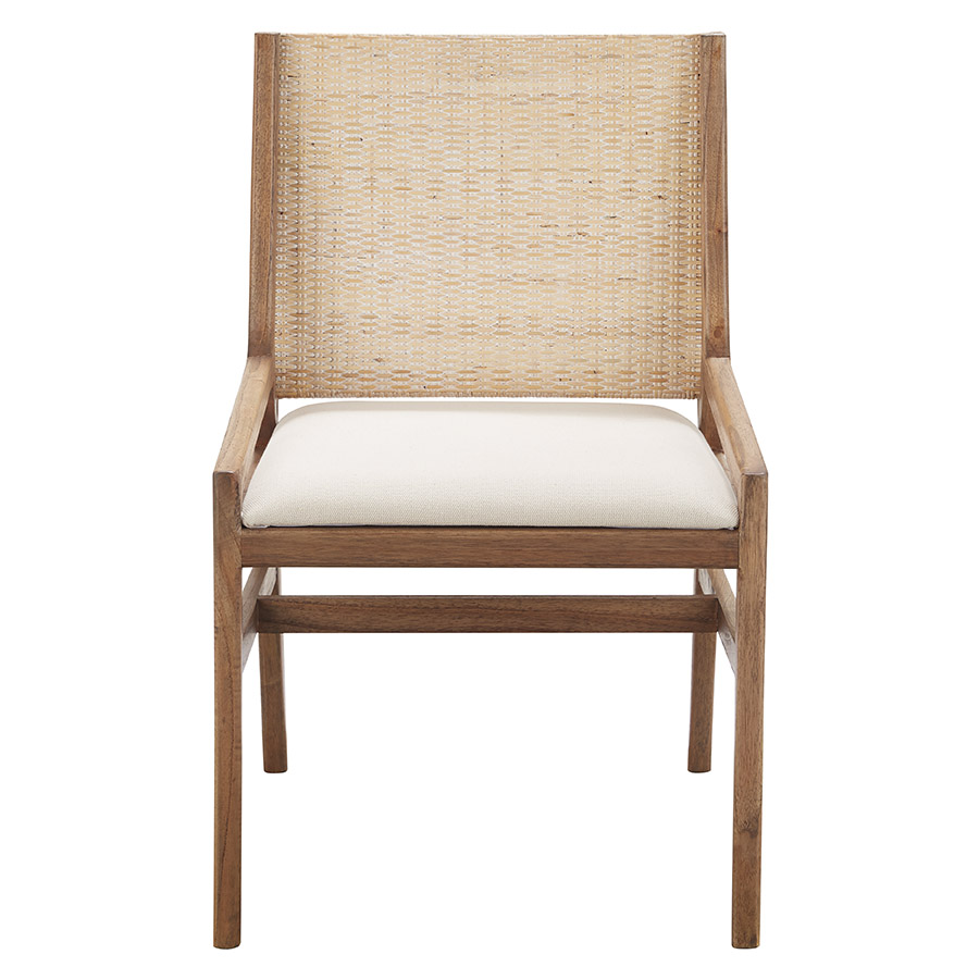 "Reef" Resort Style Rattan Dining Occasional Chair Weave & Teak Timber Leg (RRP $599) - Image 2