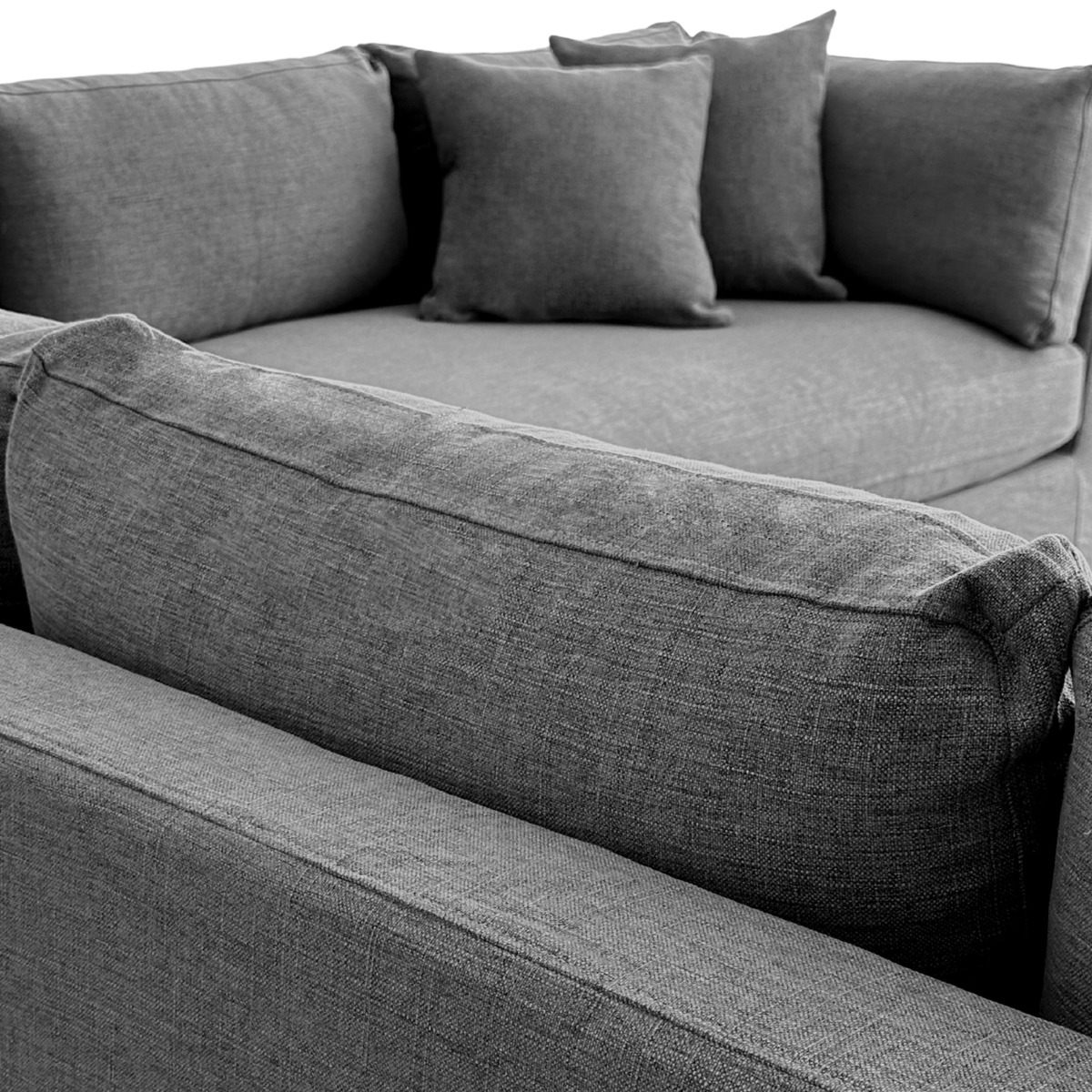 Marbella Modular Sofa Storm Right, W 300 D 250 H 85cm (RRP $6149) - Image 6
