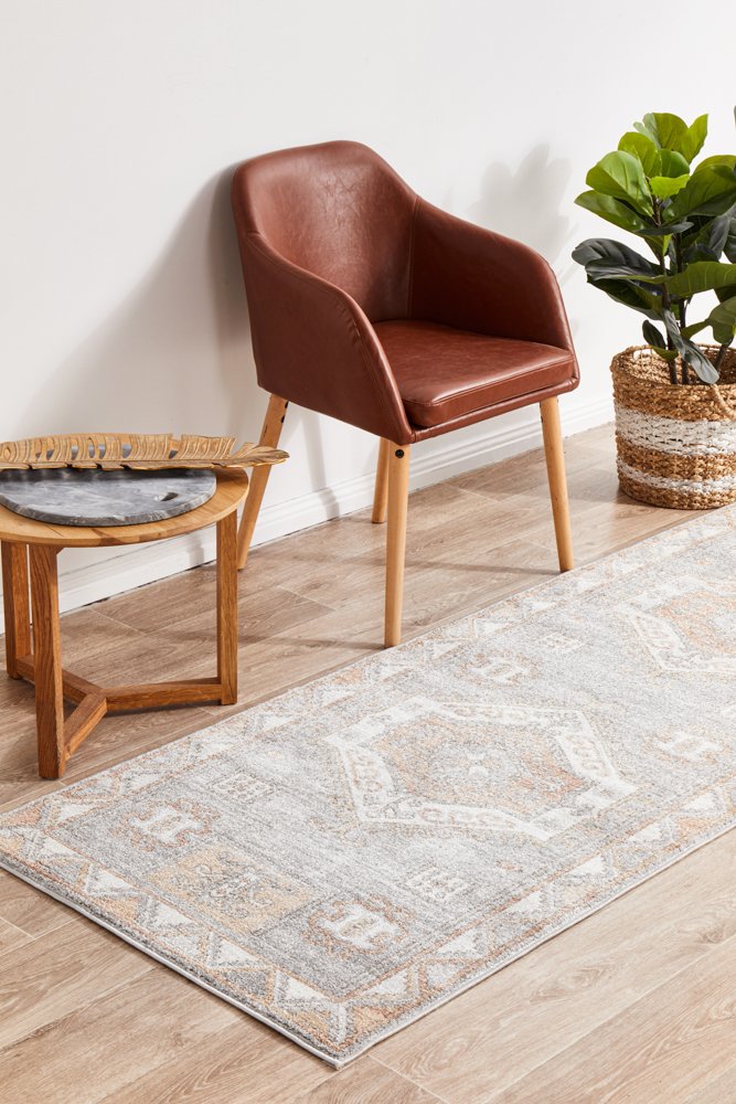 Mayfair Caitlen Hamptons Style Indoor Rug Grey Runner - Image 2