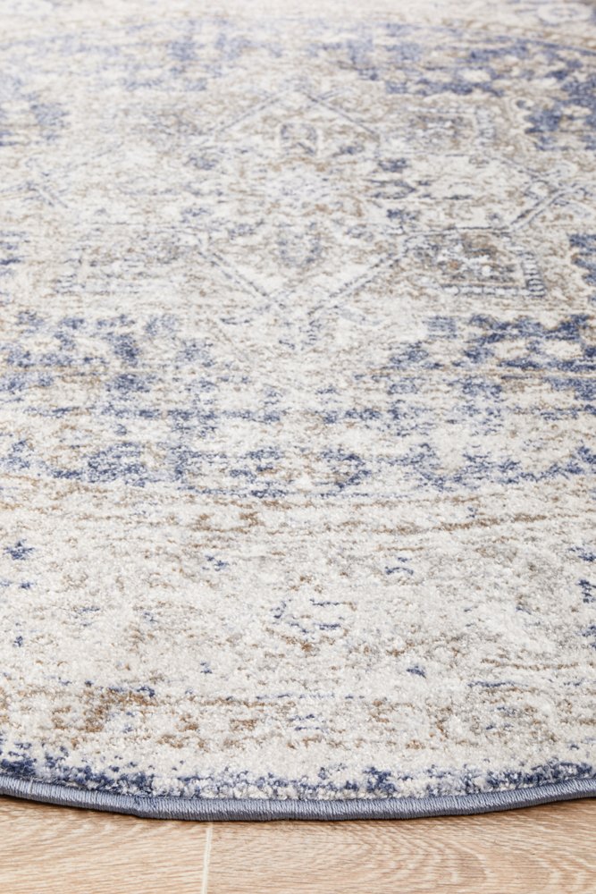 Mayfair Hugo Hamptons Style Indoor Rug Ocean Round - Image 5