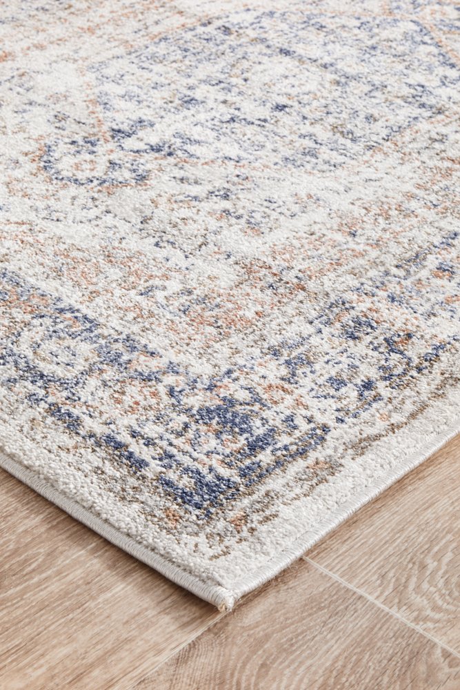 Mayfair Lorissa Hamptons Style Indoor Rug Blue Runner - Image 5