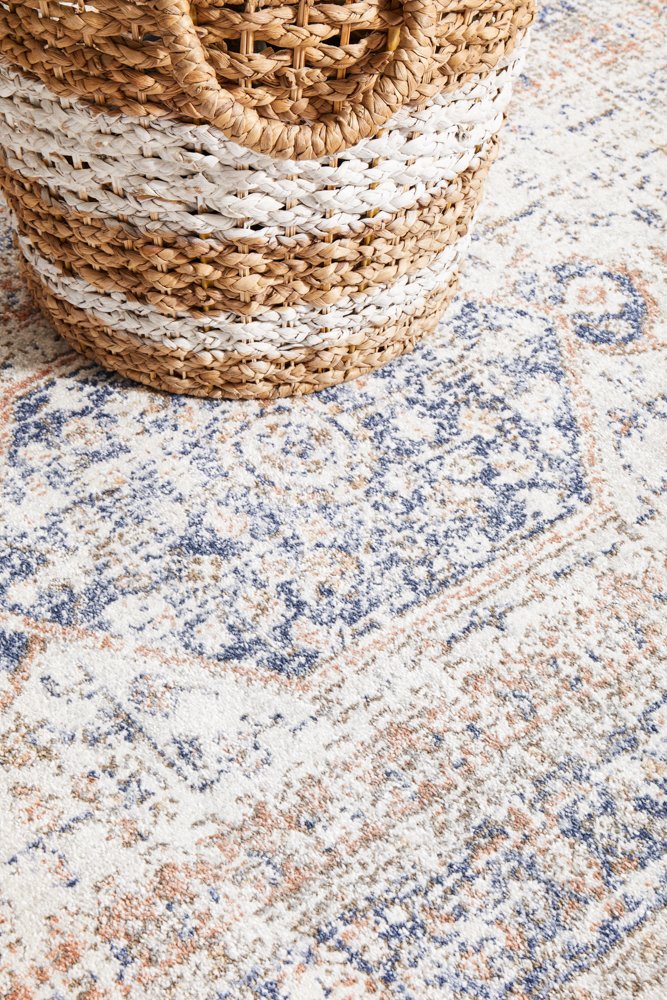 Mayfair Lorissa Hamptons Style Indoor Rug Blue Runner - Image 8