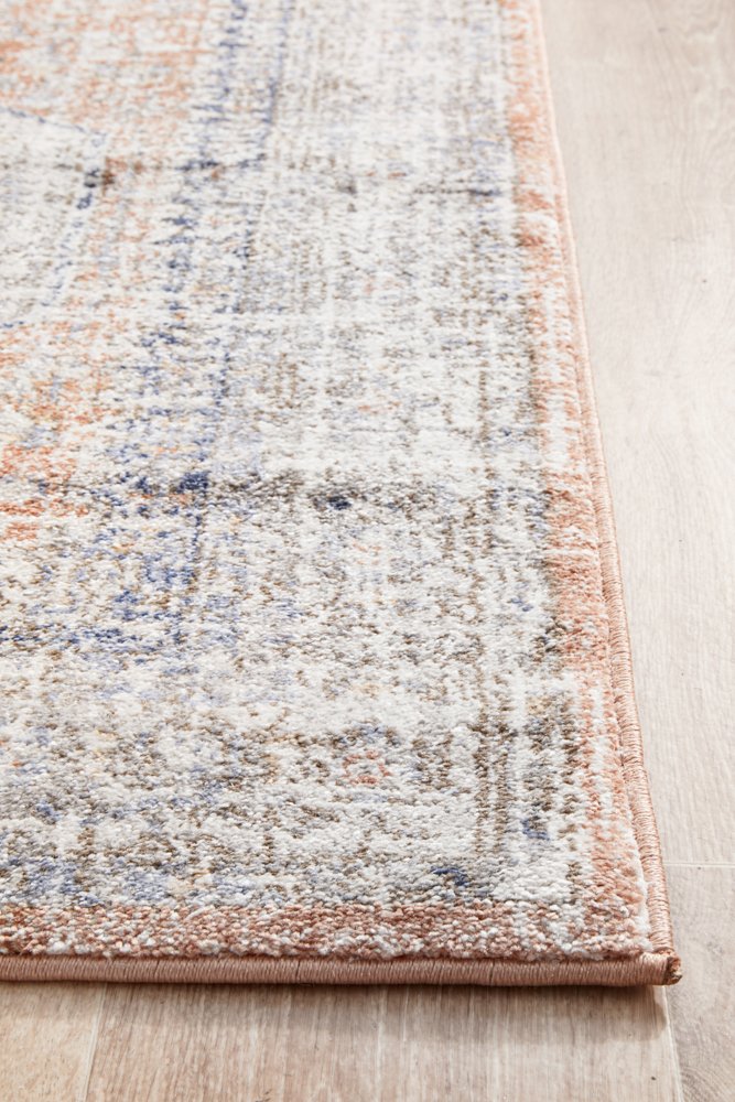 Mayfair Lorissa Hamptons Style Indoor Rug Peach Runner - Image 6