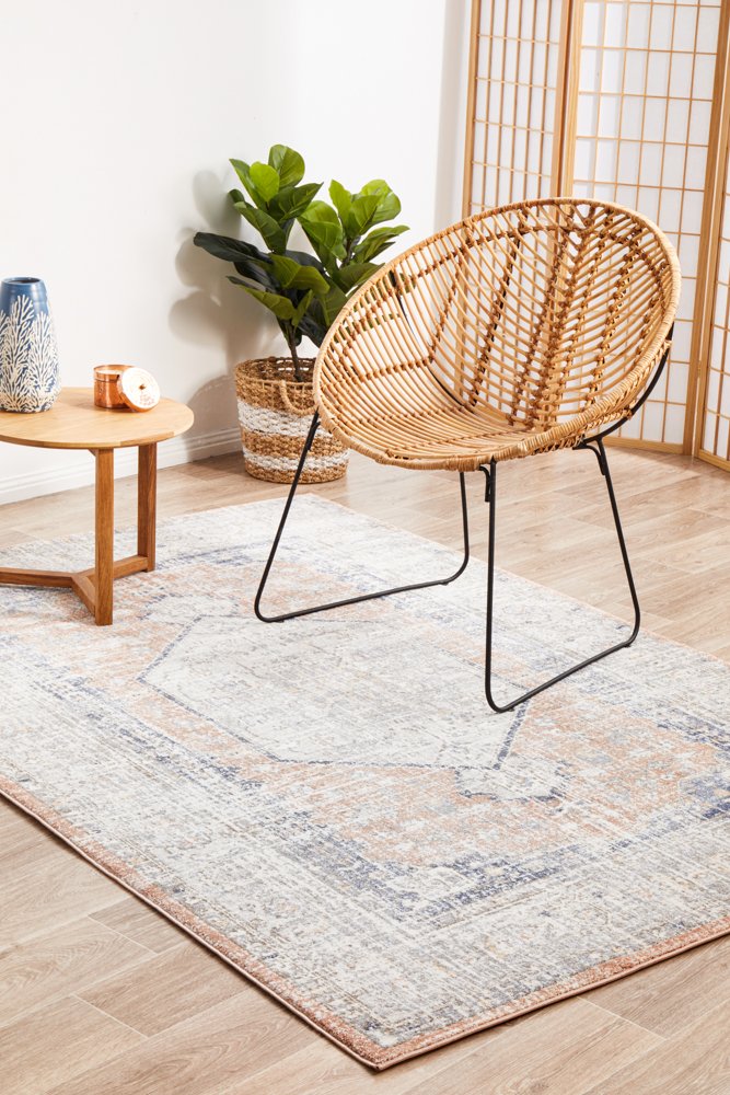 Mayfair Lorissa Hamptons Style Indoor Rug Peach - Image 2