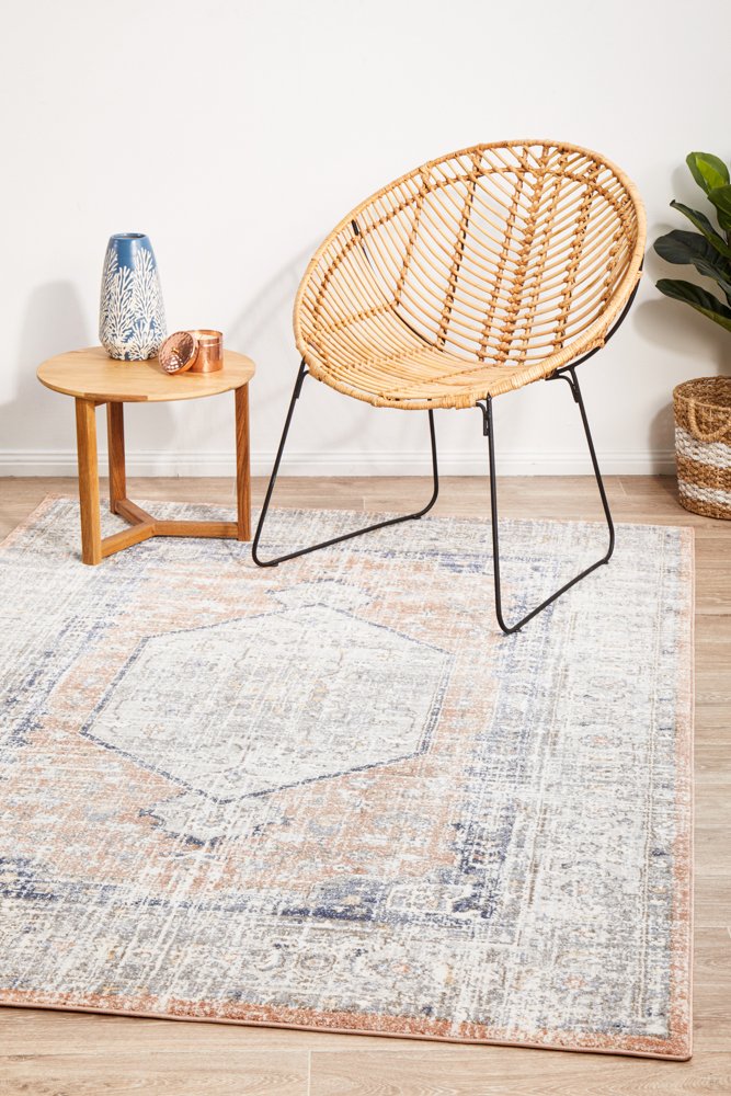 Mayfair Lorissa Hamptons Style Indoor Rug Peach - Image 3