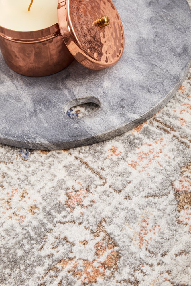 Mayfair Lorissa Hamptons Style Indoor Rug Silver Round - Image 8