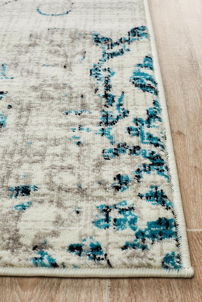 Metro 609 Hamptons Style Indoor Rug Blue - Image 4