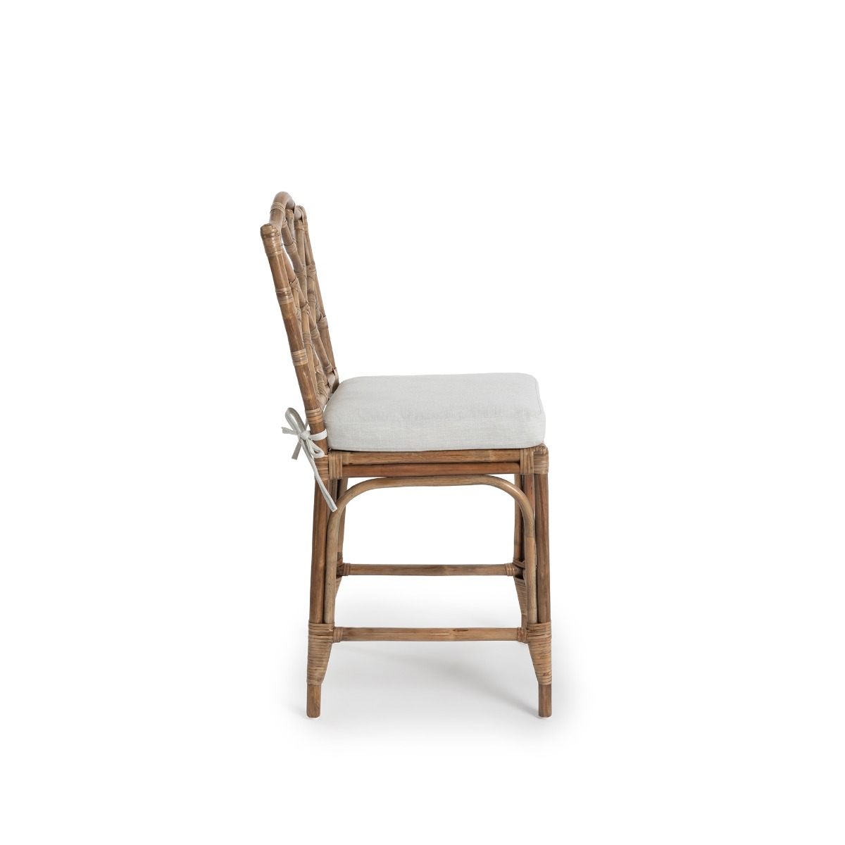 Chippendale Hamptons Style Kitchen Counter Bar Stool Mud Grey, W 46cm D 55cm H 110cm (RRP $1299) - Image 2