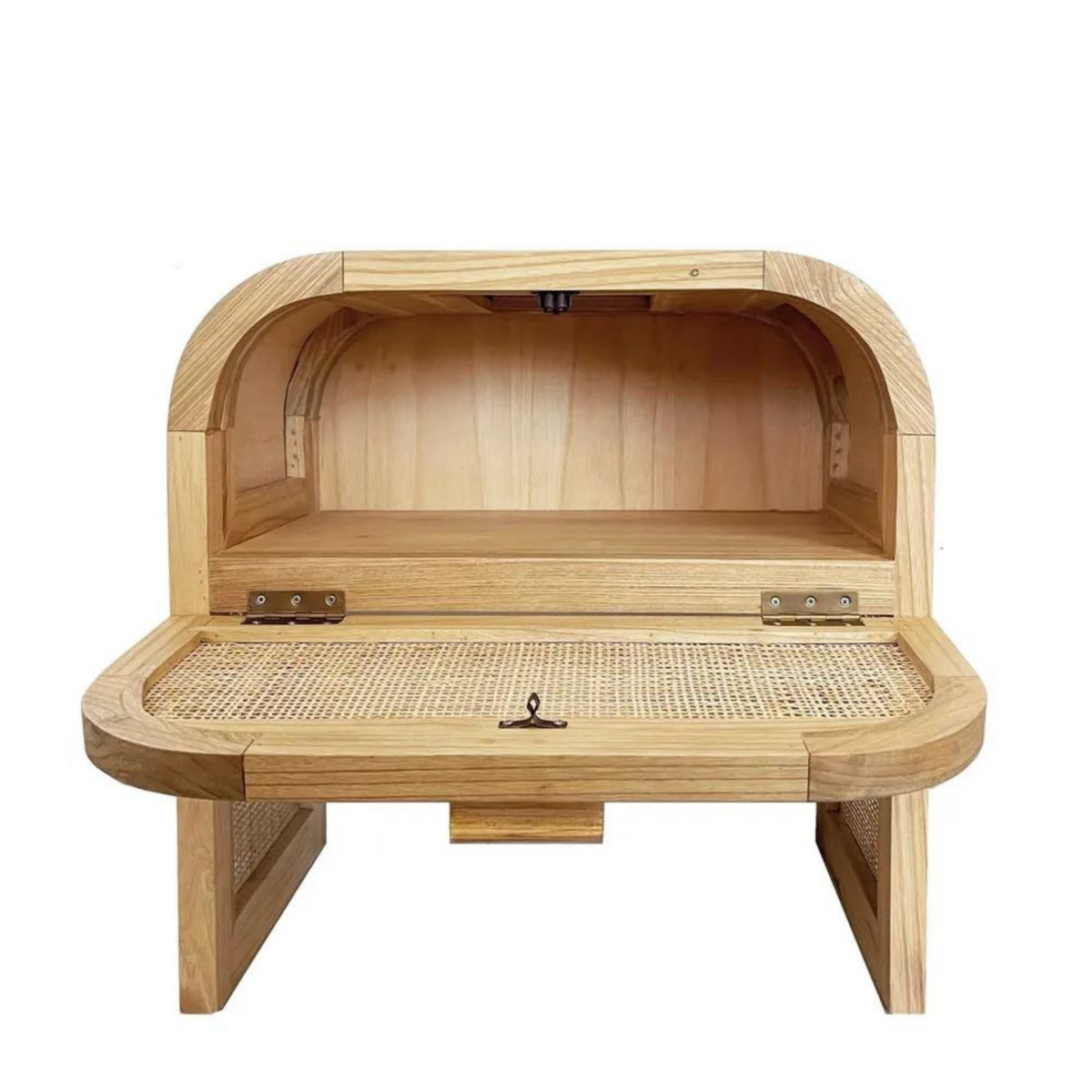 Grace Bedside Table Natural, W 50cm D 40cm H 50cm (RRP $699) - Image 2
