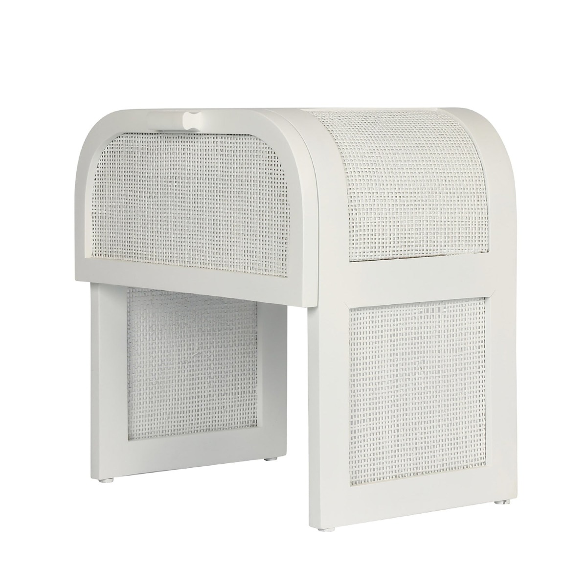 Grace Bedside Table Chalk Off White, W 50cm x D 35cm x H 50cm (RRP $699) - Image 2