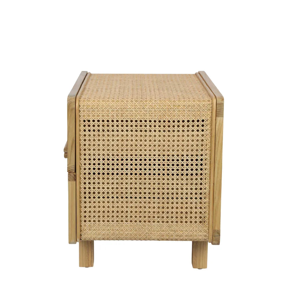 Hayme Bedside Table Natural, W 55cm x D 43cm x H 50cm (RRP $775) - Image 5