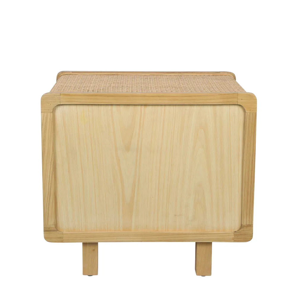 Hayme Bedside Table Natural, W 55cm x D 43cm x H 50cm (RRP $775) - Image 6
