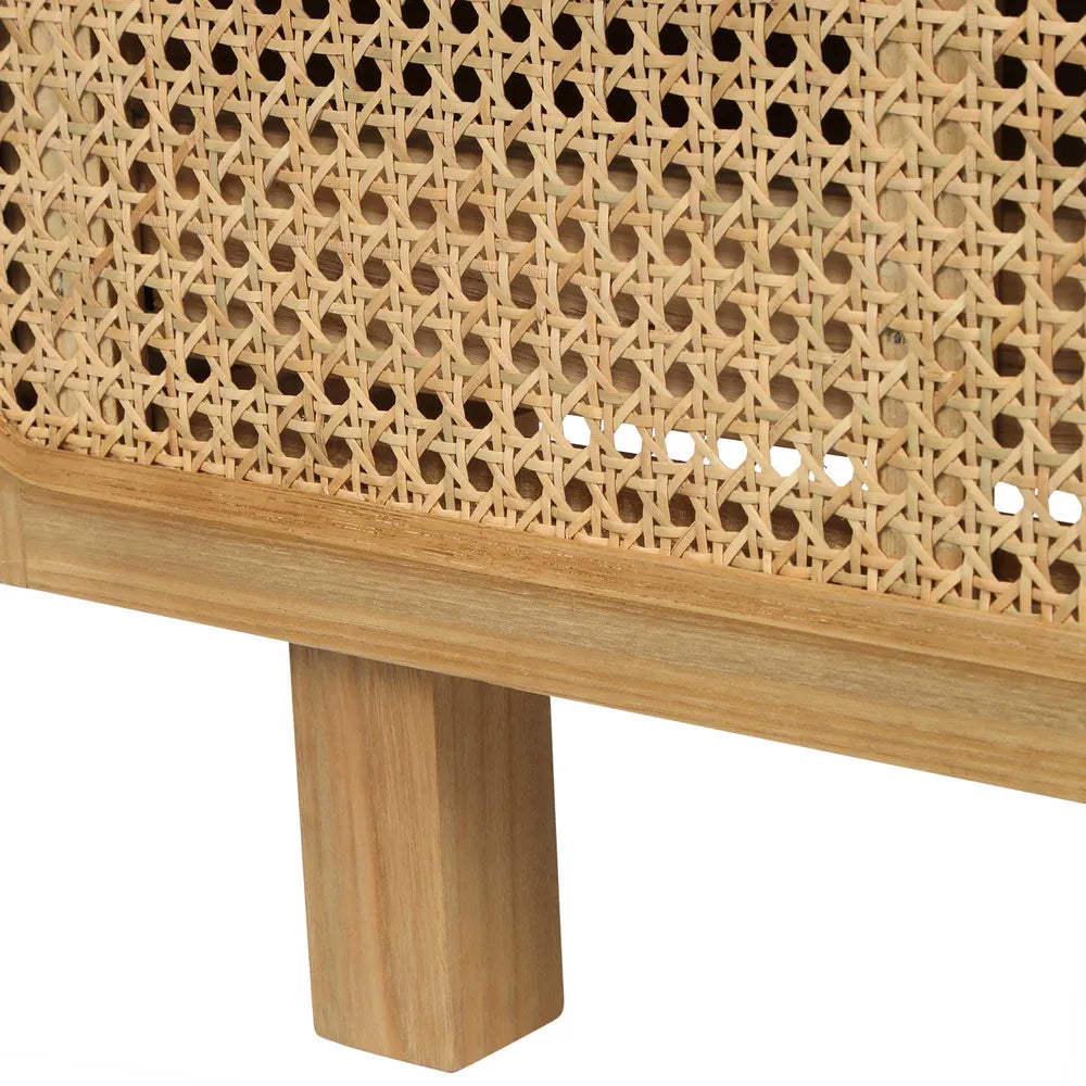 Hayme Bedside Table Natural, W 55cm x D 43cm x H 50cm (RRP $775) - Image 9