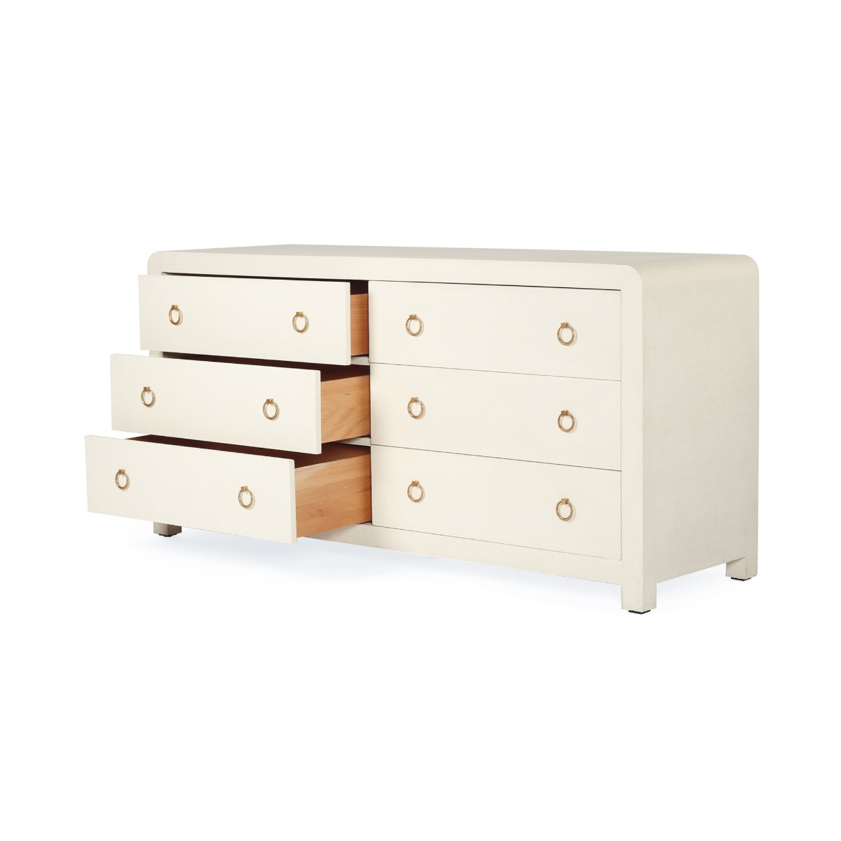 Newhaven Dresser 6 Drawer Ivory by Serrata Living, Wide 173cm x High 85cm x Deep 54cm - Image 8