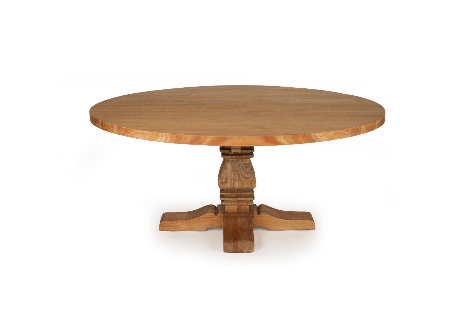 Newport Round Solid Hardwood Pedestal Table, 150cm Diameter x Height 77cm (RRP $2999) - Image 3