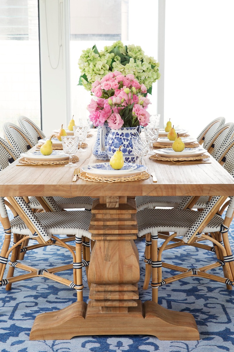 Newport Solid Hardwood Dining Table with Pedestal Table, 260cm x100cm x 73cm (RRP $3799) - Image 9